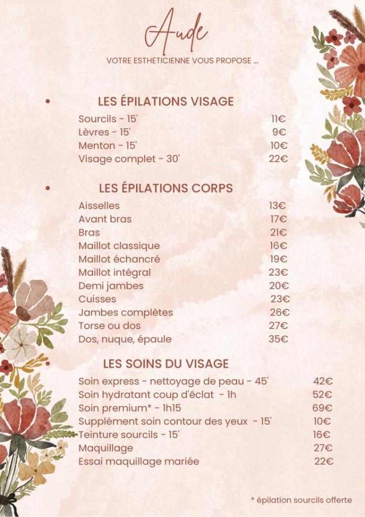 salon d'esthétique à Amboise